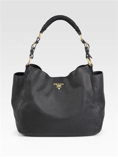 prada vitello daino hobo palissandro|Prada vitello daino price.